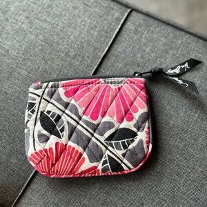Vera Bradley Pink and Black Wallet Compact Floral Design